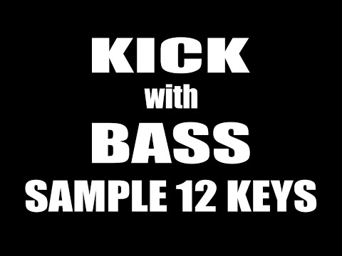 Kick with Bass sound sample 12 keys (sound effect)