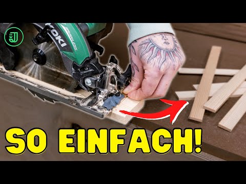 Präzise & schnell: So einfach kannst du DÜNNE STREIFEN SÄGEN - ohne Tischkreissäge! | Jonas Winkler