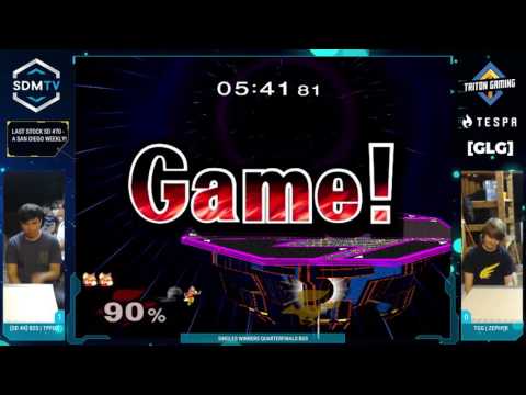 LSSD #70 - B2S | TpFox vs. PGG | Zephyr - Singles WSF - SSBM