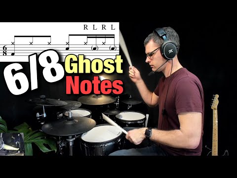 6/8 Ghost Notes | Drum Lesson by Dex Star