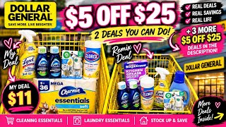 Come Couponing With Me! 🛒 | Dollar General $5/$25 + $11.70 Haul & Remix Deal
