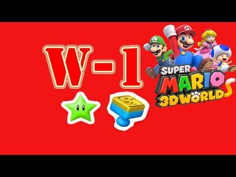 Super Mario 3D World - All Stars & Stamps in World 1 Guide - Wii U