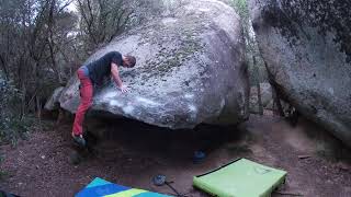 Video thumbnail of El cranc, 7a+. Can Bruguera