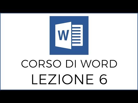 6- Corso di Word: Creare un Indice / Sommario