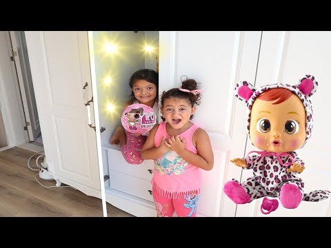 Masal'ın Sihirli Dolabı! Magic Cupboard and kids pretend play lol surprise Dolls, Cry Babies
