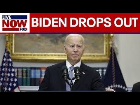 震撼消息！拜登退出 2024 年總統競選 (BREAKING: Biden drops out of 2024 presidential race | LiveNOW from FOX)