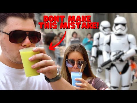 Visitando Galaxy's Edge no Disney World Hollywood Studios e experimentando o BLUE MILK de Star Wars!