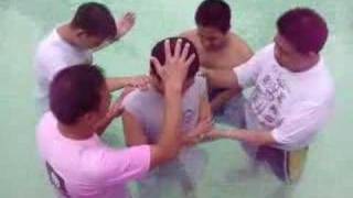 water baptism @ Villa christina