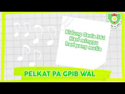 Kidung Ceria 361, Hari minggu hari yang mulia