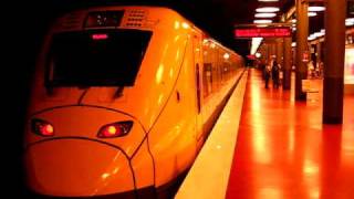 preview picture of video 'Arlanda Express EMU nr. 7 to Arlanda Norra(north) station departs...'