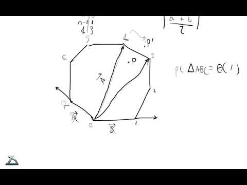 Computational Geometry: Point in Convex Polygon in Logarithmic Time