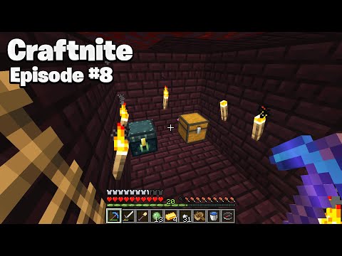 CraftNite: Episode #8 - I made a SECRET ROOM to hide my Diamonds...