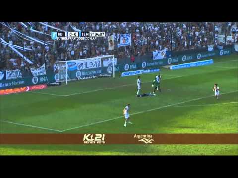 Lo perdió López. Quilmes 0 - Temperley 0. Fecha 22. Primera División 2015. FPT.