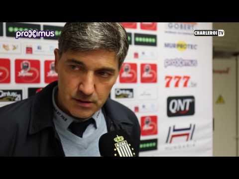 Réactions de Felice Mazzu après R.Charleroi.S.C - Anderlecht
