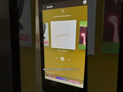 One of my fav things in our new house!   #samsung #fridge #spotift #newhouse #technology