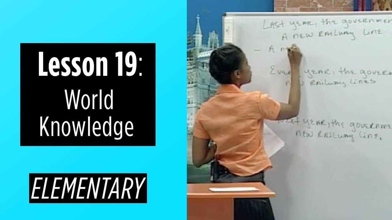 Elementary Levels - Lesson 19: Word Knowledge