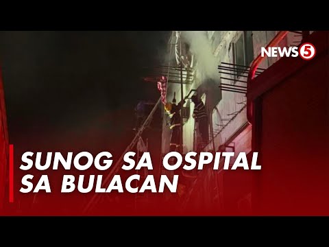 Hospital sa Bulacan, nasunog; 1 pasyente sa ICU, patay