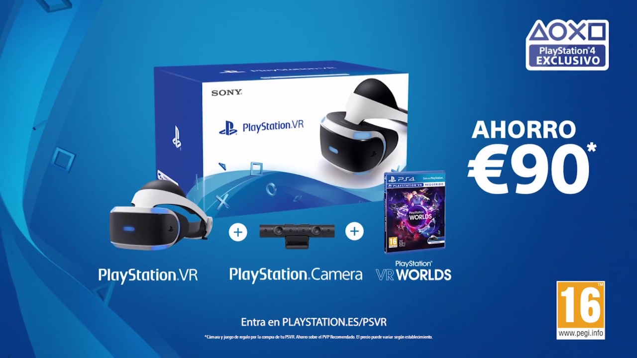 PS VR ahora con VR Worlds y PlayStation Camera de regalo – Ahorra 90 €