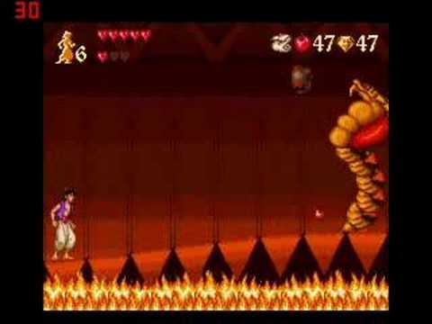 aladdin super nintendo code