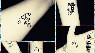 رسم حرف T مزخرف بالحناء باشكال كتيييير مختلفه - تنزيل الموسيقى MP3