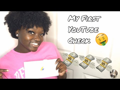 My First YouTube Check 💸 | how much I made + tips on YouTube Video