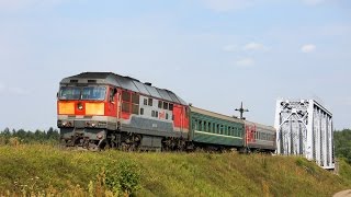 preview picture of video 'ТЭП70-0278 с поездом Бологое-В.Луки (RZD) Торопец'