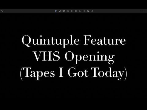Thumbnail for Quintuple Feature VHS Opening (Tapes I Got Today, RD)
