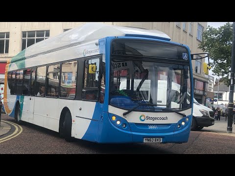 Stagecoach Busways: Scania K270UB ADL Enviro300CNG 28001/YN63 BXO on the X24