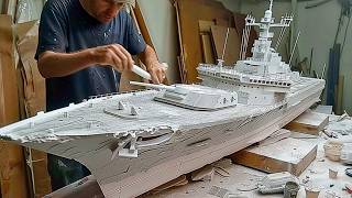 Man Builds Hyperrealistic RC Warship at Scale | OPV 1800 Military Replica by @jufri_88