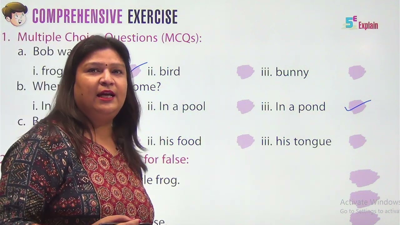 CHAPTER 15 FROG ON A LOG | ENGLISH READER CLASS 2