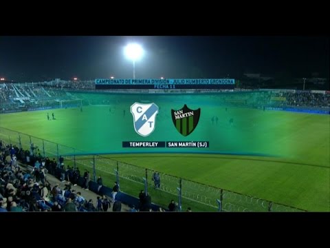 Fútbol en vivo. Temperley - San Martín de San Juan. Fecha 11 del Torneo de Primera División. FPT.