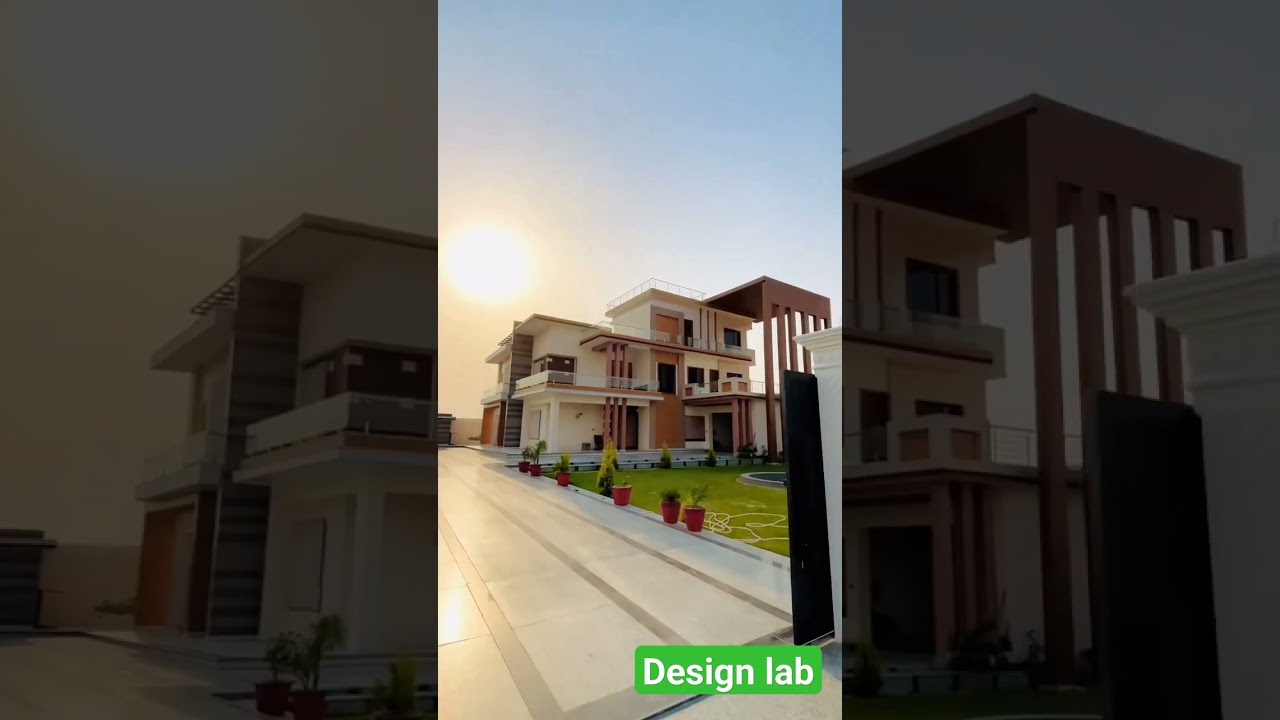 Morden House Design with big garden #luxury #architecture #housedesign #house #rich #exteriordesign