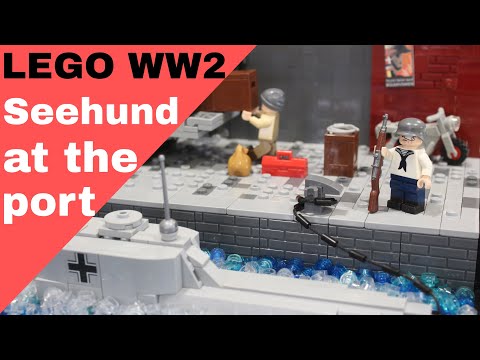 LEGO WW2 MOC: Seehund at the port