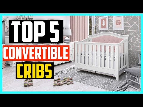 Pemberly Row Traditional 4-in-1 Convertible Crib, Harvest Brown Finish, Furniture Grade Wood/Pine/Veneer/MDF, Rustic Nursery Bed Converts to Toddler, Day, or Full-Size Bed video review thumbnail