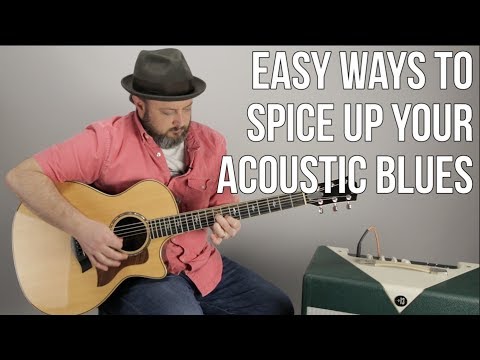Acoustic Blues Guitar Lesson - 1 Easy Triad To Spice Up Your Blues!