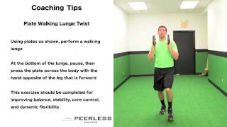 213. Plate Walking Lunge Twist