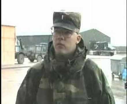 Sarajevo, Bosnia: Army Reservist Peter Musurlian reports for Armed Forces Network in 1997-98