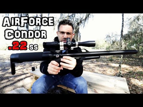 Airforce Condor SS .22 Air Rifle (Review) + 50 & 100 Yard Accuracy TEST + FULL REVIEW - PCP Pellet