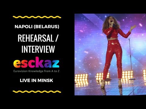 ESCKAZ in Minsk: NAPOLI  - Dress Rehearsal and Interview