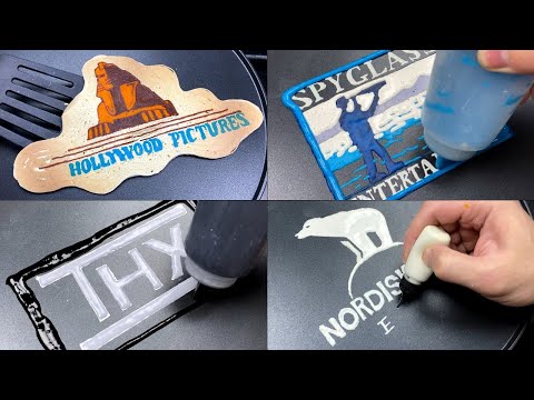 Movie Studio Logos Pancake Art - THX, Spyglass Entertainment, Hollywood Pictures, Nordisk Film