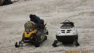 preview picture of video 'Snow Scooter - Latest Tourist Attraction Of Gulmarg, Kashmir, India HD Video'
