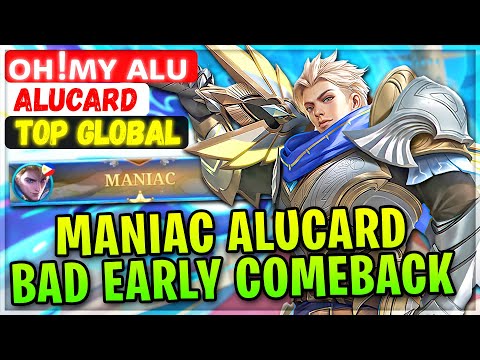 MANIAC Alucard Bad Early Comeback [ Top Global Alucard ] ᴏʜ!ᴍʏ ᴀʟᴜ - Mobile Legends Emblem And Build