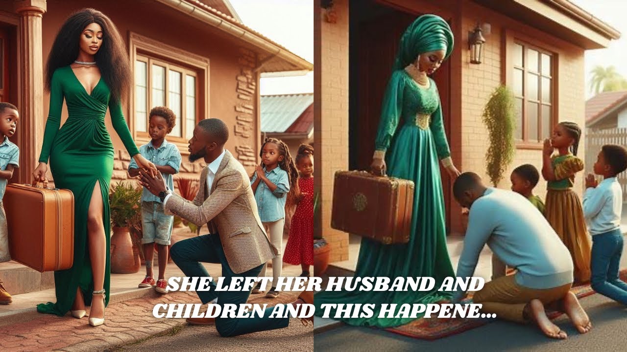 SHE LEFT HER HUSBAND AND CHILDREN AND THIS HAPPENED… #africanfolktales #stories #story #folktales