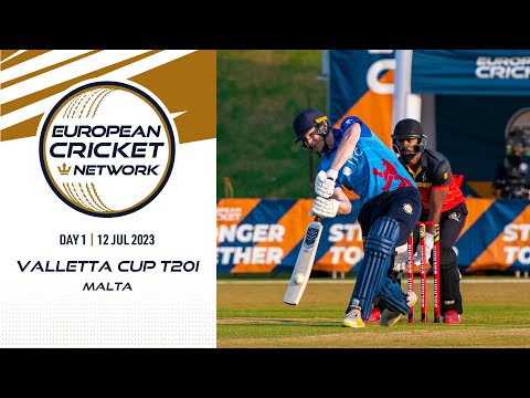 🔴 Valletta Cup T20Is, 2023 | Day 1 | T20 Live International Cricket | European Cricket