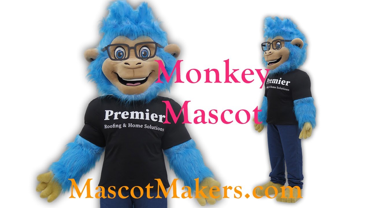 Premier Roofing Monkey Mascot