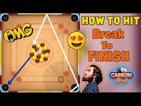 Carrom pool  Best 6 Break To Finish  Hard trick shots Indirect gameplay OMG / Must Watch - YouTube