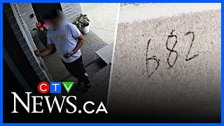 Delivery driver writes address on Waterloo home
