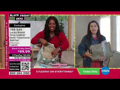 Lucky Brand Dina Leather MultiFunctional Satchel