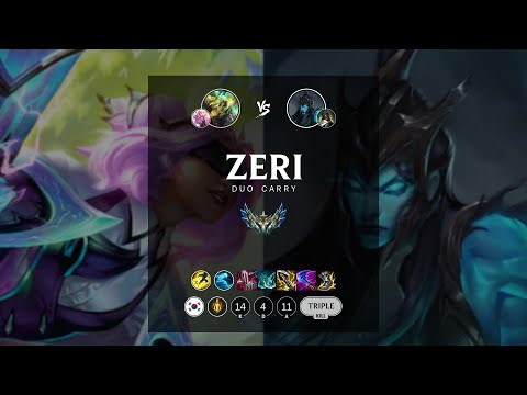 Zeri ADC vs Kalista - KR Challenger Patch 12.17