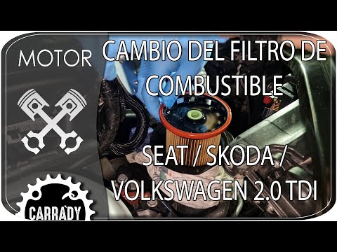 Cambio filtro combustible grupo VAG 2.0 TDI